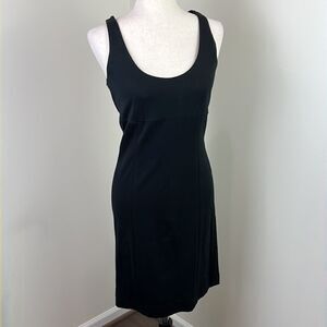PINK TARTAN Sheath Dress Black Sz Small EUC